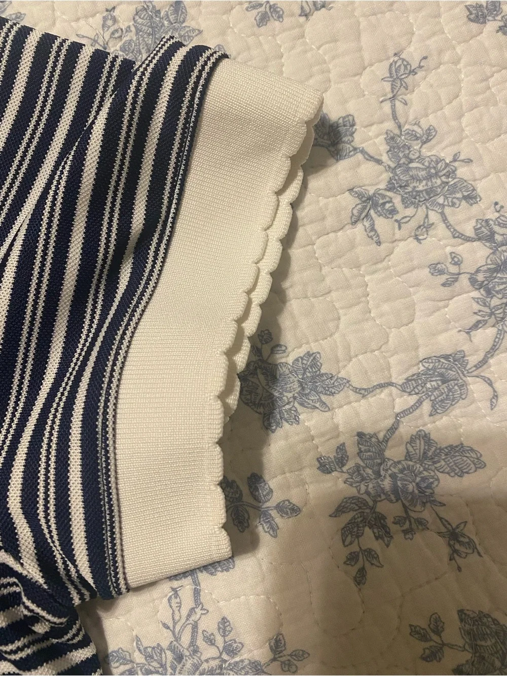 J.Crew Active Polo In Stripe Short Sleeve Top Size Large